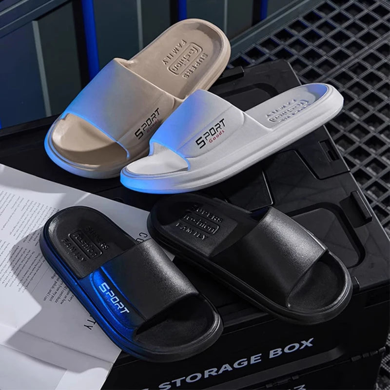 Big Size Summer Slippers Men Women EVA Soft Bottom Indoor Home Slides Sandals Light Beach Shoes Male Slippers Flip Flops