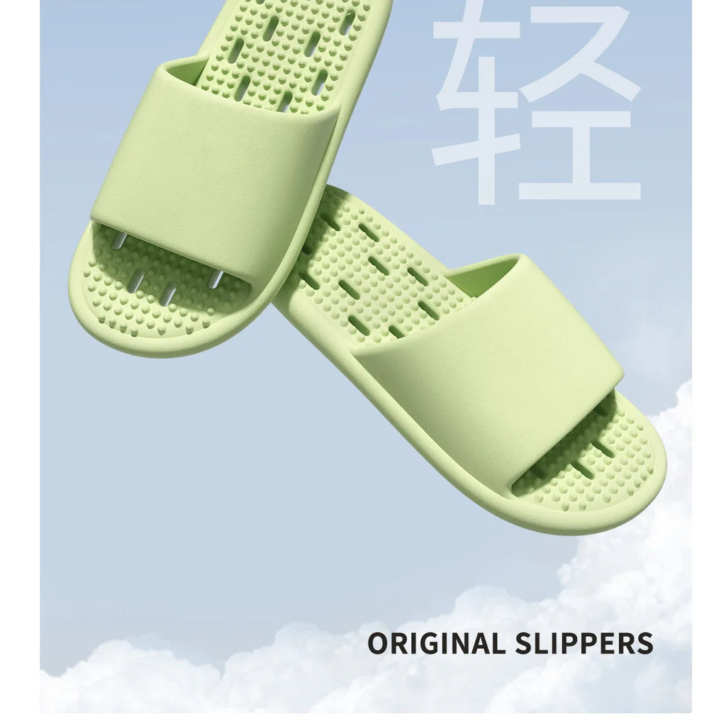 EVA bathroom leak slippers for women, summer new indoor home shower, anti slip, fast drying, smelly feet cool slippers for women