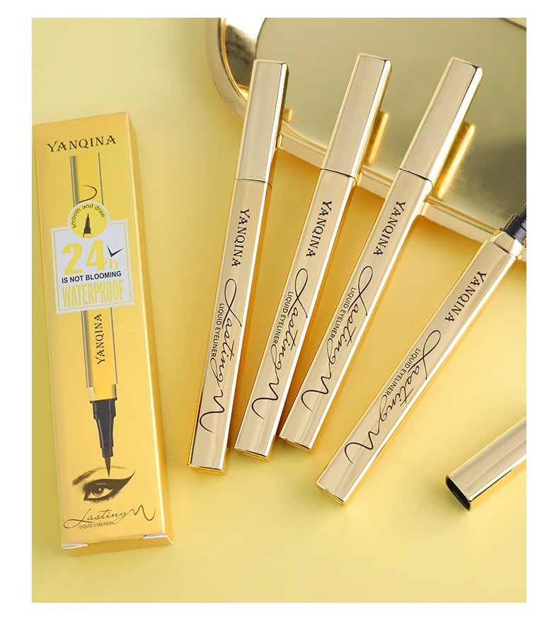 Quick-dry Eyeliner Pencil Makeup Long Lasting Smooth Matte Eye Liner Waterproof Anti Smudge Liquid Eyeliner Pen Eyes Cosmetics