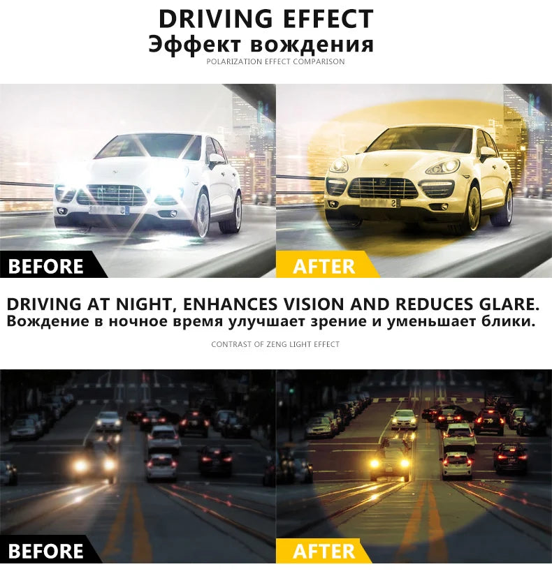 LIOUMO Intelligent Photochromic Sunglasses Men Polarized Night Vision Goggle Women Anti-Glare Driving Glasses UV400 gafas de sol