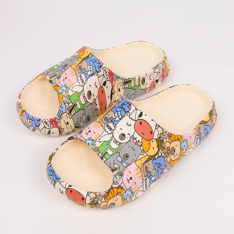 Eva Slippers Open Toe Designer Shoes flat sandals on cloud elegant women shoes platform sandals slides house slippers