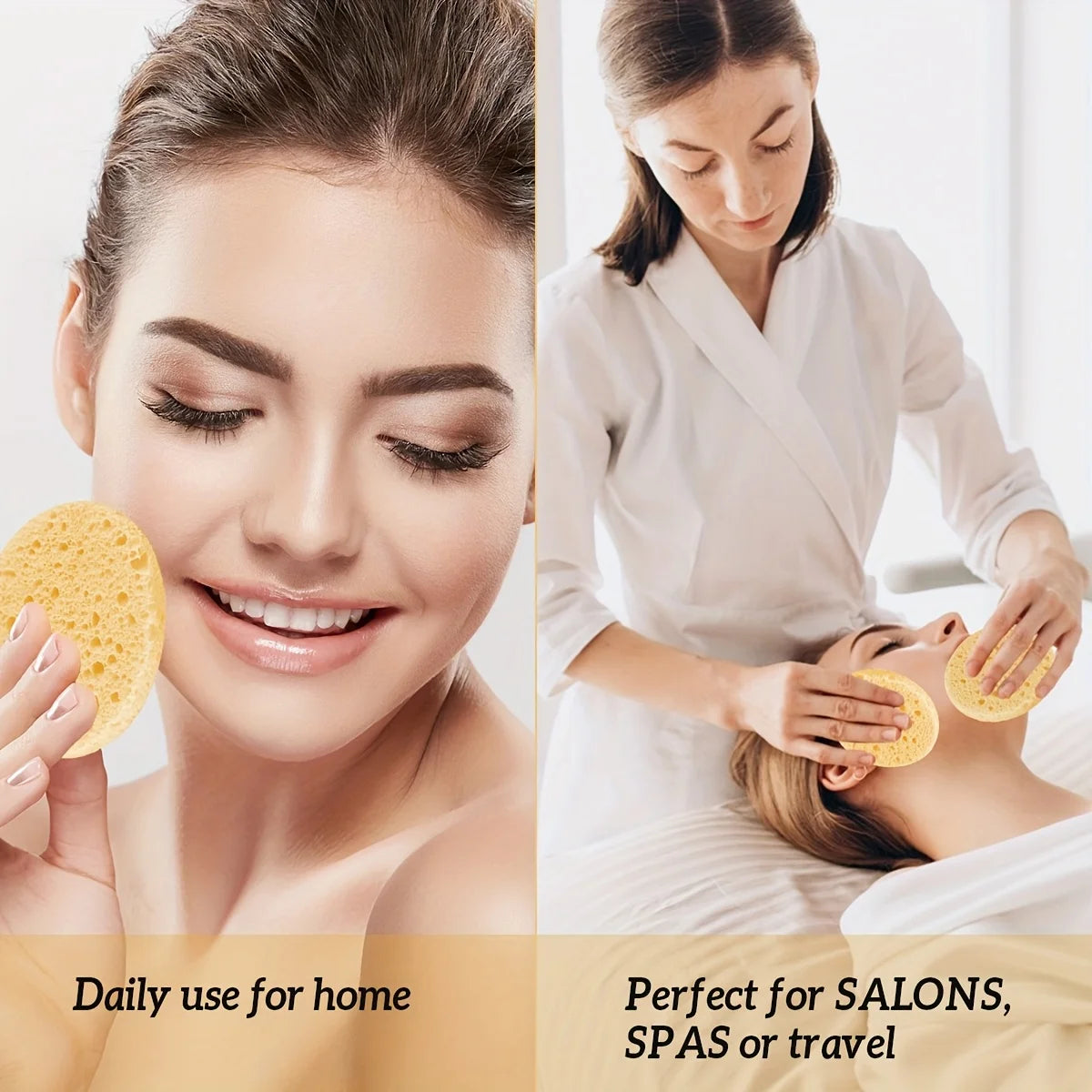 10/30pcs Compressed Facial Sponges SPA Face Cleaning Sponge Makeup Removal Exfoliating Pads for Cosmetologists Skin Massage Tool