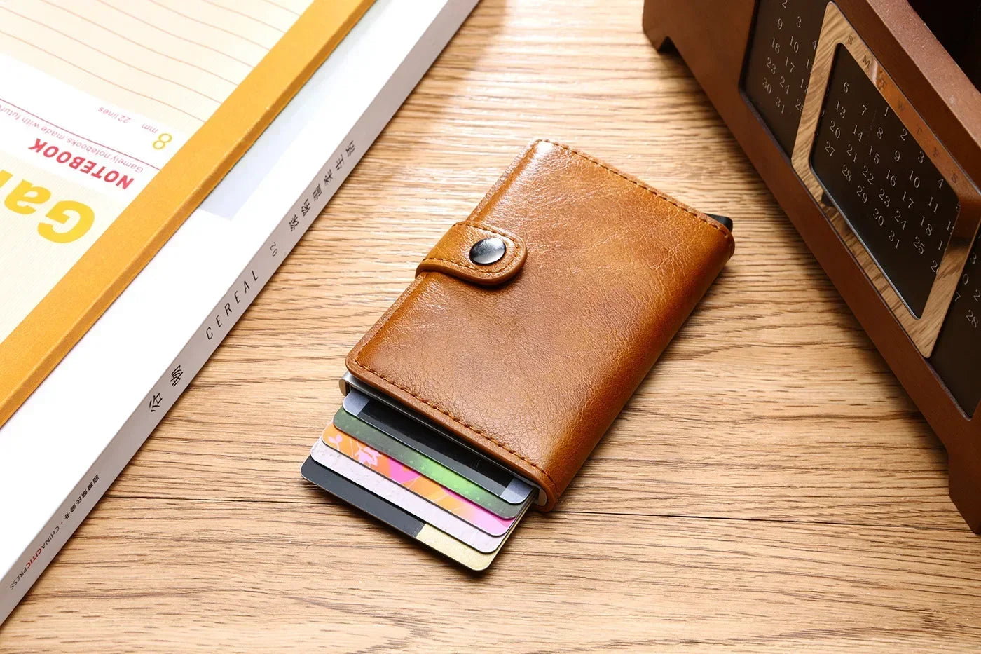 Rfid Credit Card Holder Men Wallets Luxury Small Smart Wallet Metal Business Mini Cardholder Case Women Minimalist Walet for Men