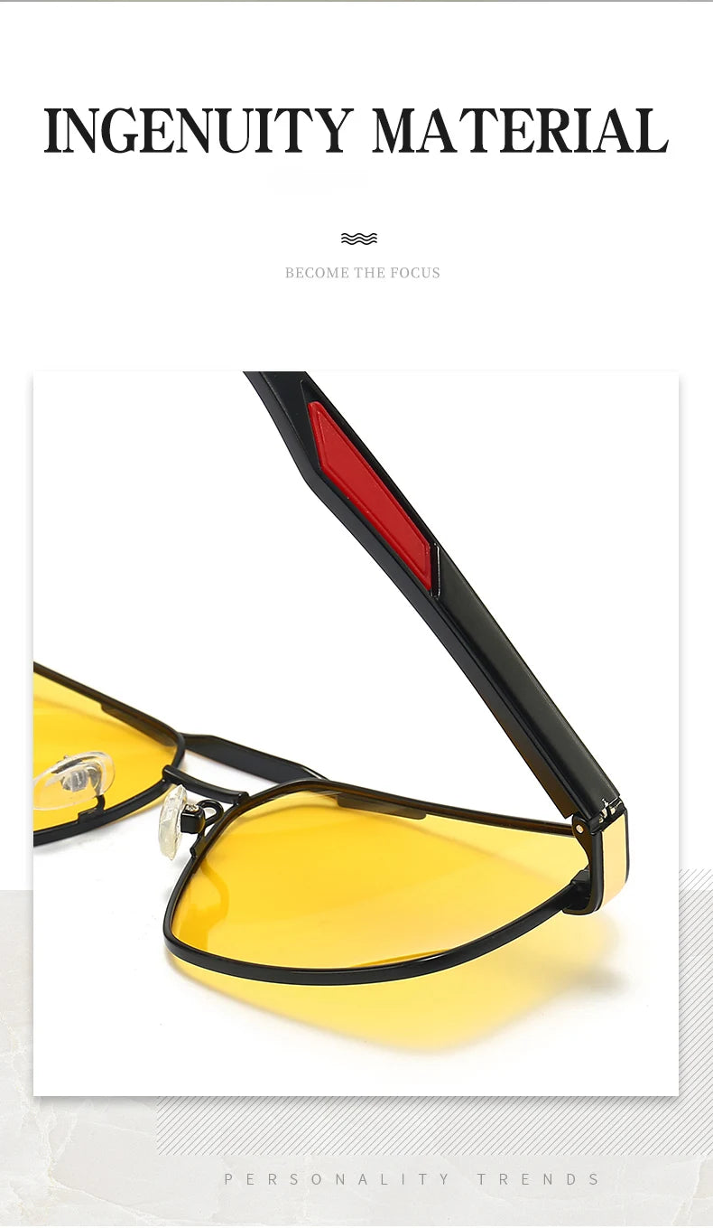 LIOUMO Intelligent Photochromic Sunglasses Men Polarized Night Vision Goggle Women Anti-Glare Driving Glasses UV400 gafas de sol