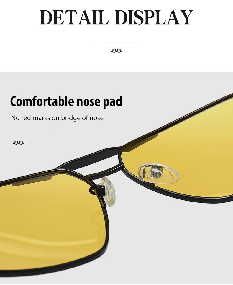 LIOUMO Intelligent Photochromic Sunglasses Men Polarized Night Vision Goggle Women Anti-Glare Driving Glasses UV400 gafas de sol