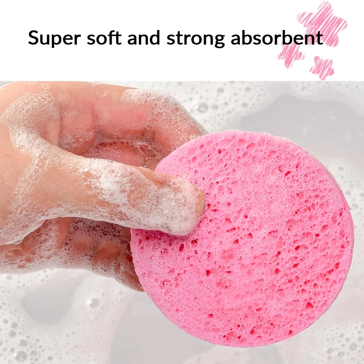 10/30pcs Compressed Facial Sponges SPA Face Cleaning Sponge Makeup Removal Exfoliating Pads for Cosmetologists Skin Massage Tool