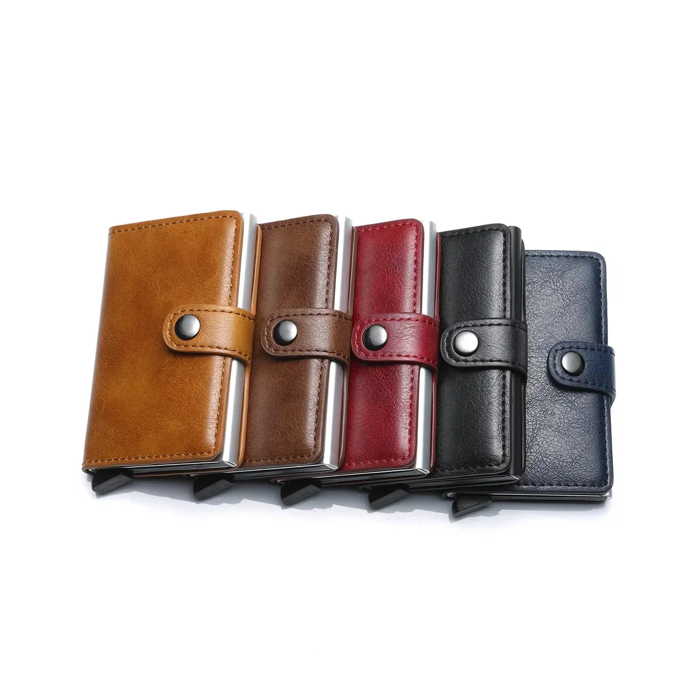 Rfid Credit Card Holder Men Wallets Luxury Small Smart Wallet Metal Business Mini Cardholder Case Women Minimalist Walet for Men