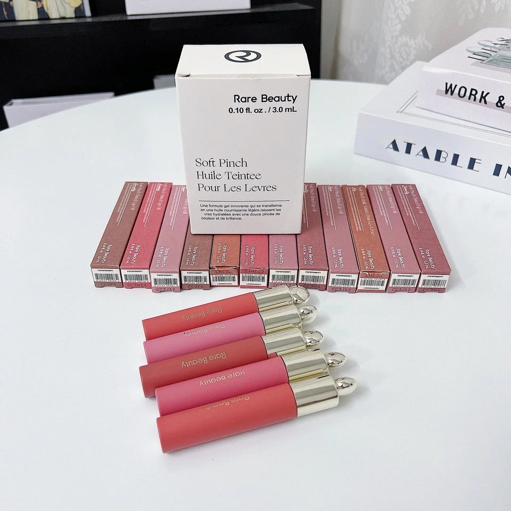 Rare Beauty Blush Lip Gloss Brightens The Complexion Is Silky And Beautiful And Enhances Contours Girl Women Makeup With Box