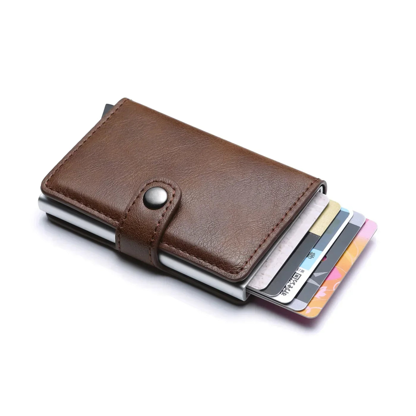 Rfid Credit Card Holder Men Wallets Luxury Small Smart Wallet Metal Business Mini Cardholder Case Women Minimalist Walet for Men