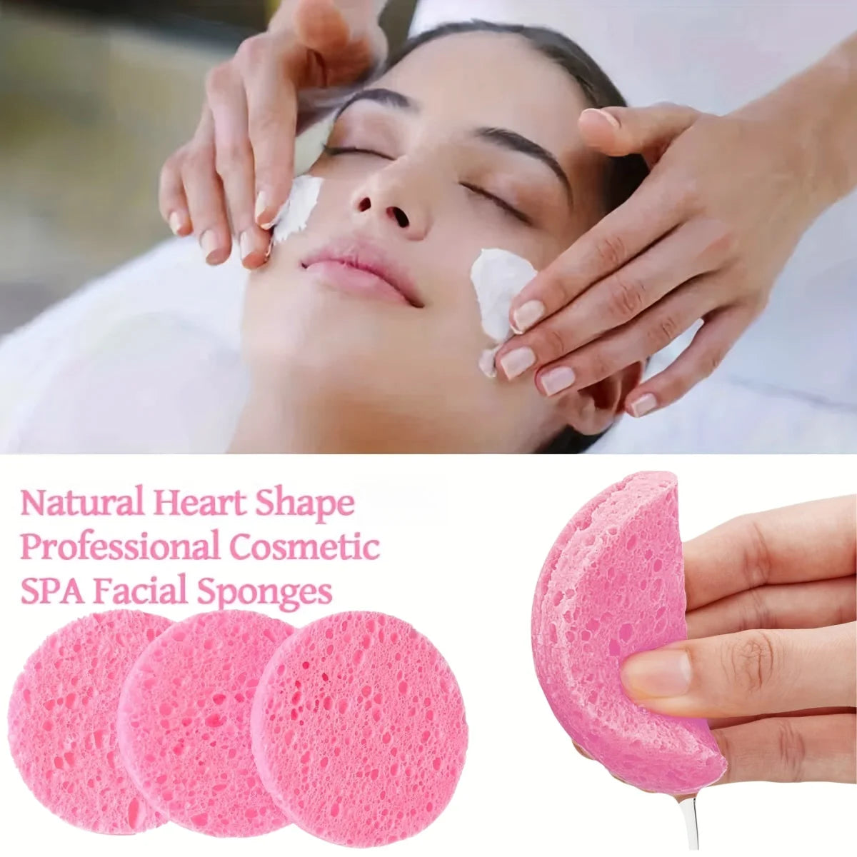 10/30pcs Compressed Facial Sponges SPA Face Cleaning Sponge Makeup Removal Exfoliating Pads for Cosmetologists Skin Massage Tool