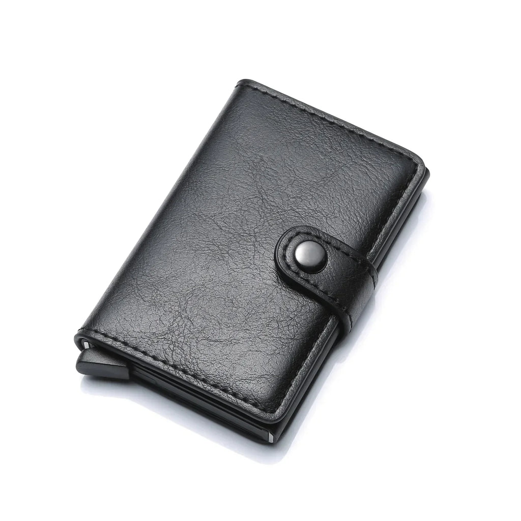 Rfid Credit Card Holder Men Wallets Luxury Small Smart Wallet Metal Business Mini Cardholder Case Women Minimalist Walet for Men