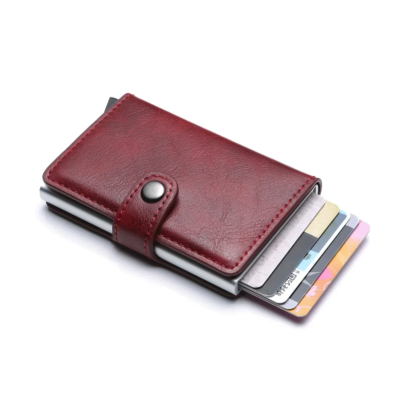 Rfid Credit Card Holder Men Wallets Luxury Small Smart Wallet Metal Business Mini Cardholder Case Women Minimalist Walet for Men
