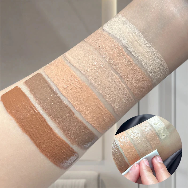 Full Coverage Foundation Bottles - Buildable Full Coverage Liquid Makeup for Custom Skin Tone Mixing & Daily Wear, Oil Control